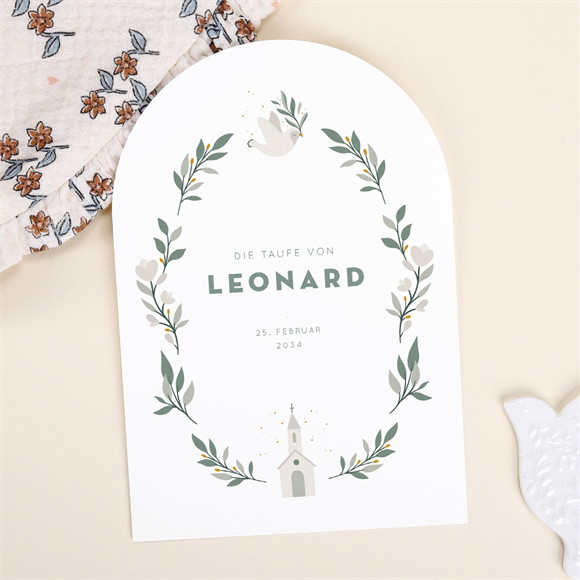 Einladung Taufe Kleine Kirche ref.N271107