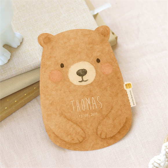 Geburtskarte Kuschelbär ref.D12101