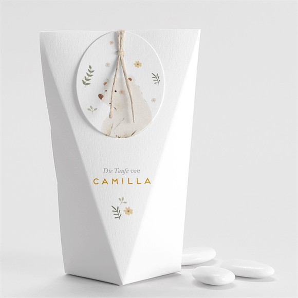 Geschenkbox Taufe Weißer Bär - Schachtel ref.N520346