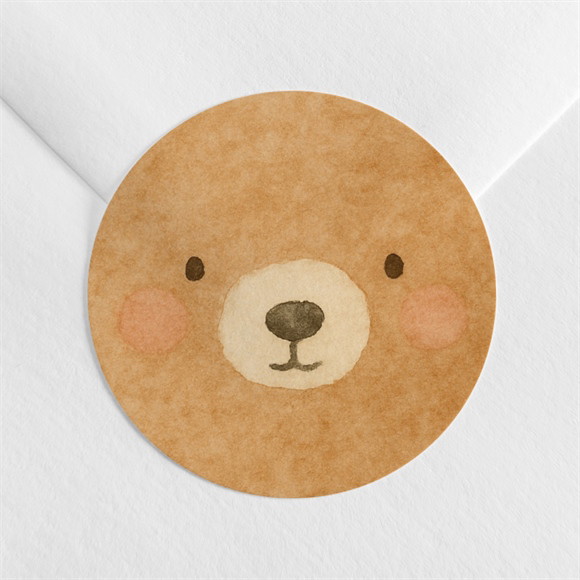 Sticker Geburt Kuschelbär ref.N3602498