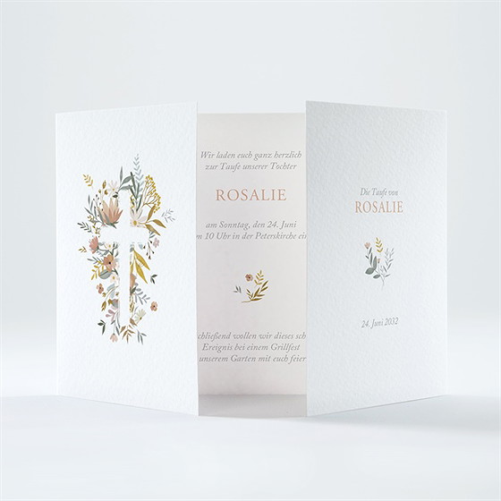 Einladung Taufe Freude Pur - Klappkarte