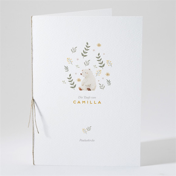 Kirchenheft Taufe Weißer Bär ref.N491433