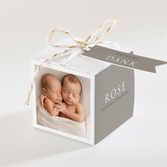 Geschenkbox Taufe Zwillinge ref.N340706