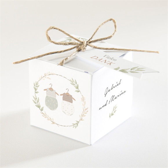 Geschenkbox Taufe Zwillingsbody ref.N340704