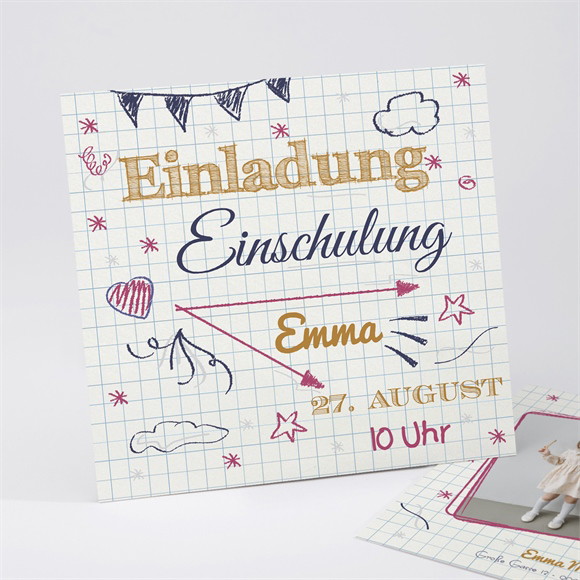 Einladungskarte Einschulung Endlich Schulanfang ref.N311299