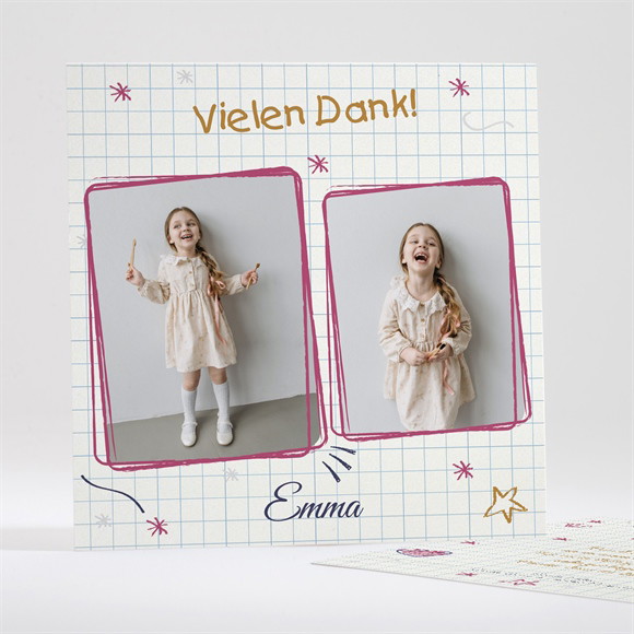 Dankeskarte Einschulung Endlich Schulanfang ref.N351690