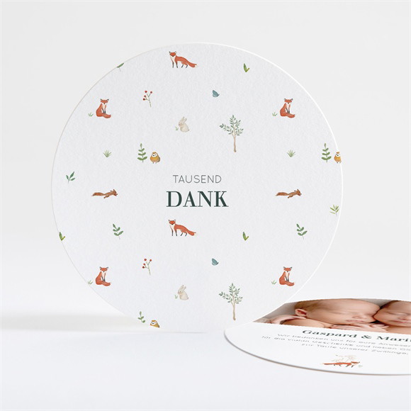Dankeskarte Taufe Wald ref.N321274