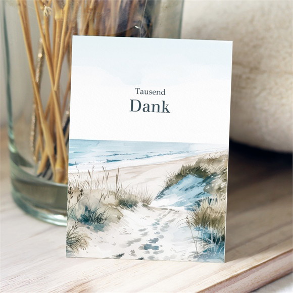 Trauerdanksagung Aquarelllandschaft Hochformat ref.N251181
