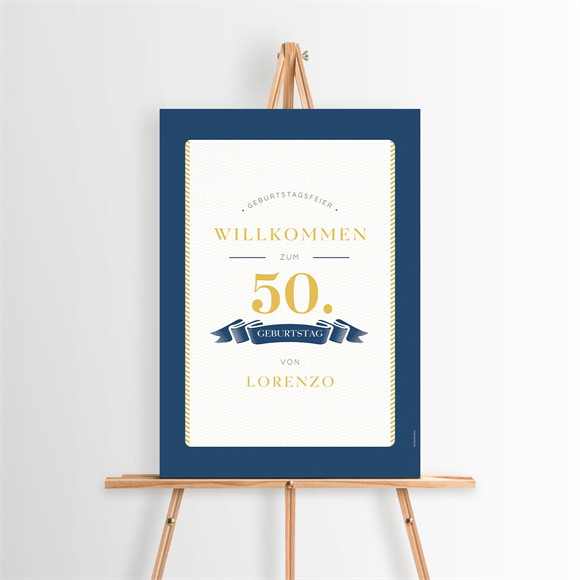 Willkommensschild Geburtstag Reisepass zum Geburtstag 50 réf.N260662