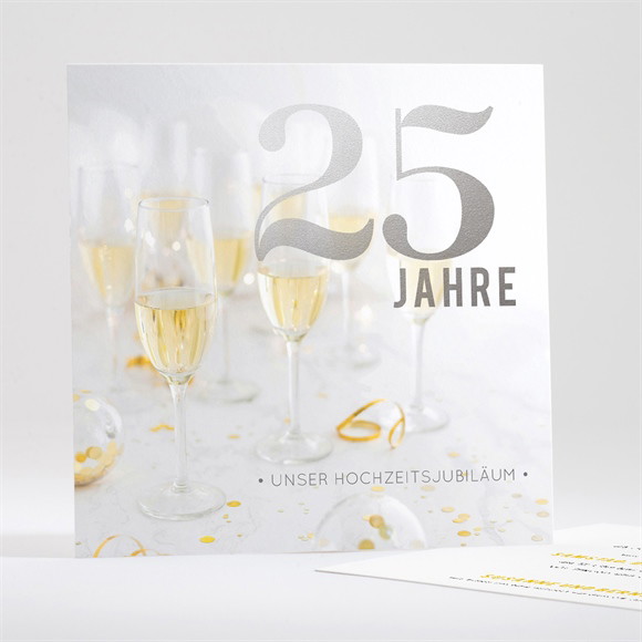 Einladung Hochzeitsjubiläum Silberhochzeit ref.N351706