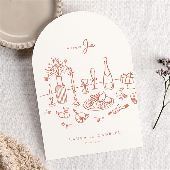 Hochzeitseinladung Italienisches Dolce Vita réf.N27158