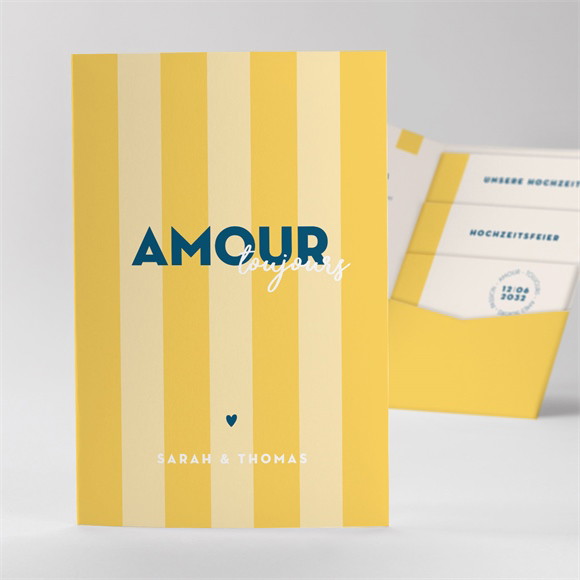 Hochzeitseinladung Amour réf.N841115