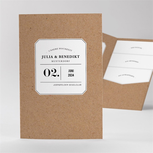 Hochzeitseinladung Apothekenstil réf.N84173