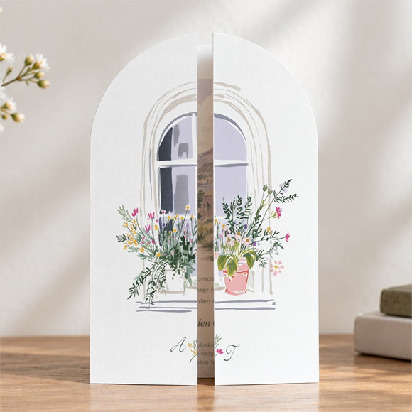 Hochzeitseinladung Fenster öffne dich réf.D27101