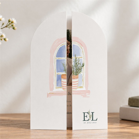 Hochzeitseinladung Fenster der Provence réf.D27102